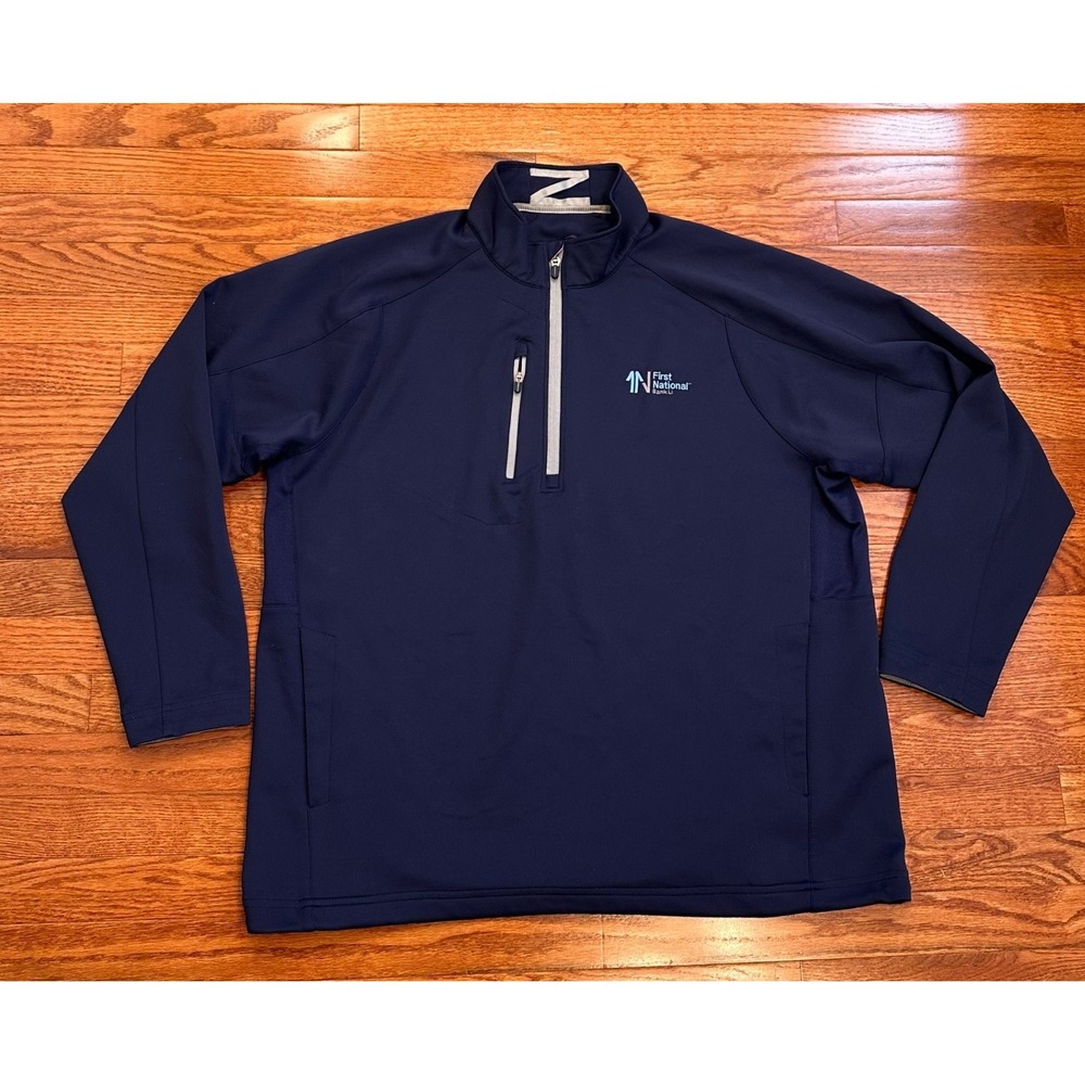 Zero Restriction 1/4 Zip Golf Pullover L330 Mens 2XL‎ Performance Blue Logo